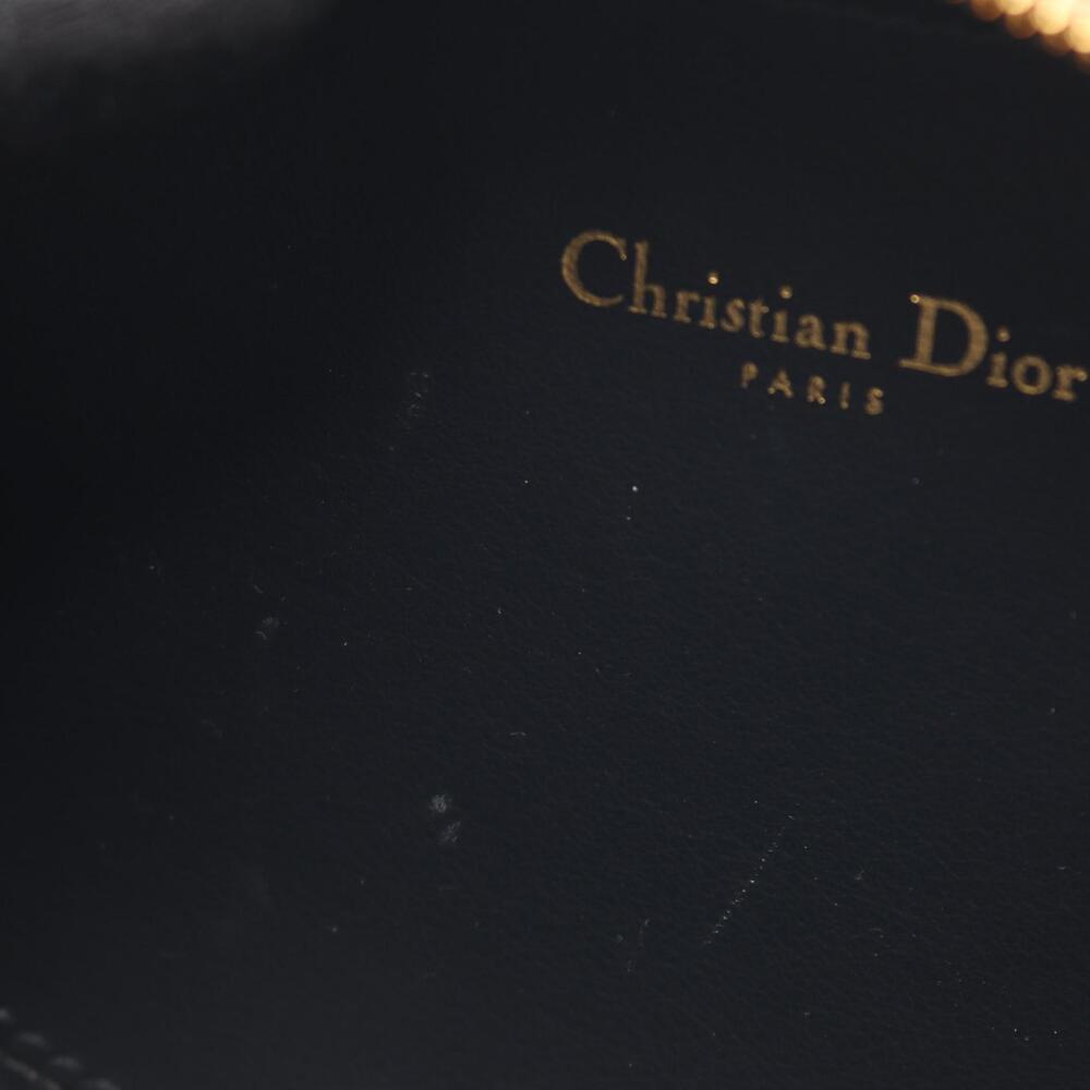 Dior CD Signature Oval Camera Bag Oblique Shoulder Leather Beige Navy Blue - Picture 5 of 5
